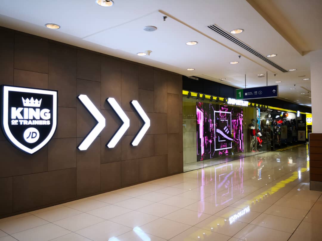 LED display with latest sneaker launches