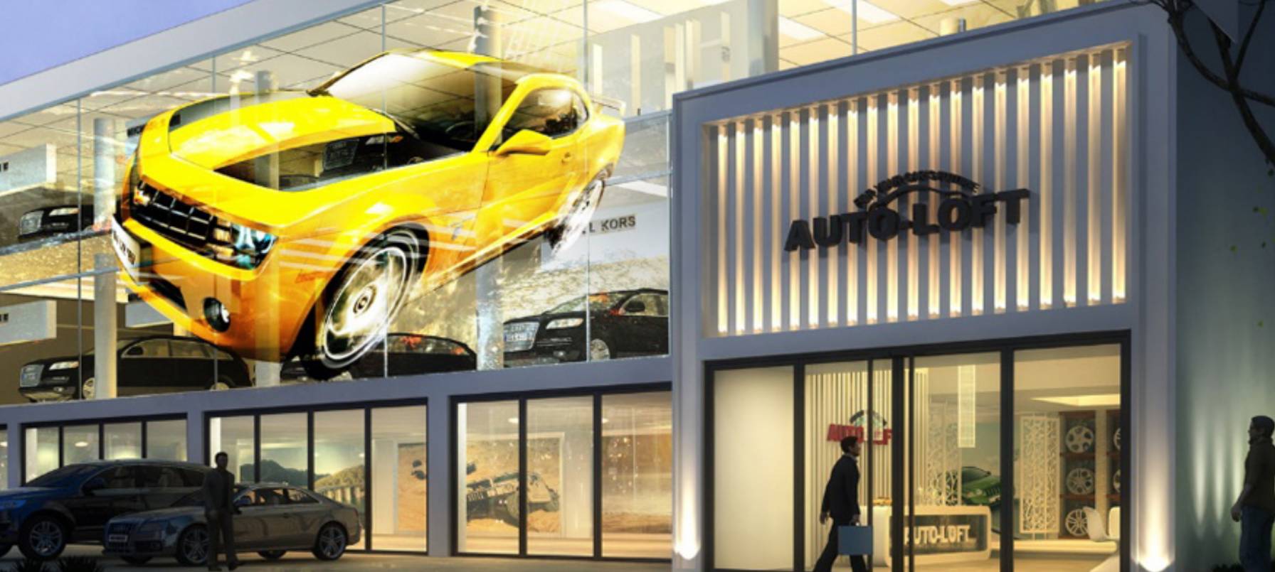 Transparent Led Screen Car Dealership