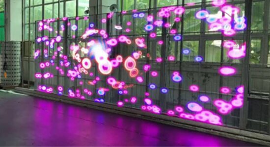 outdoor led screen transparent