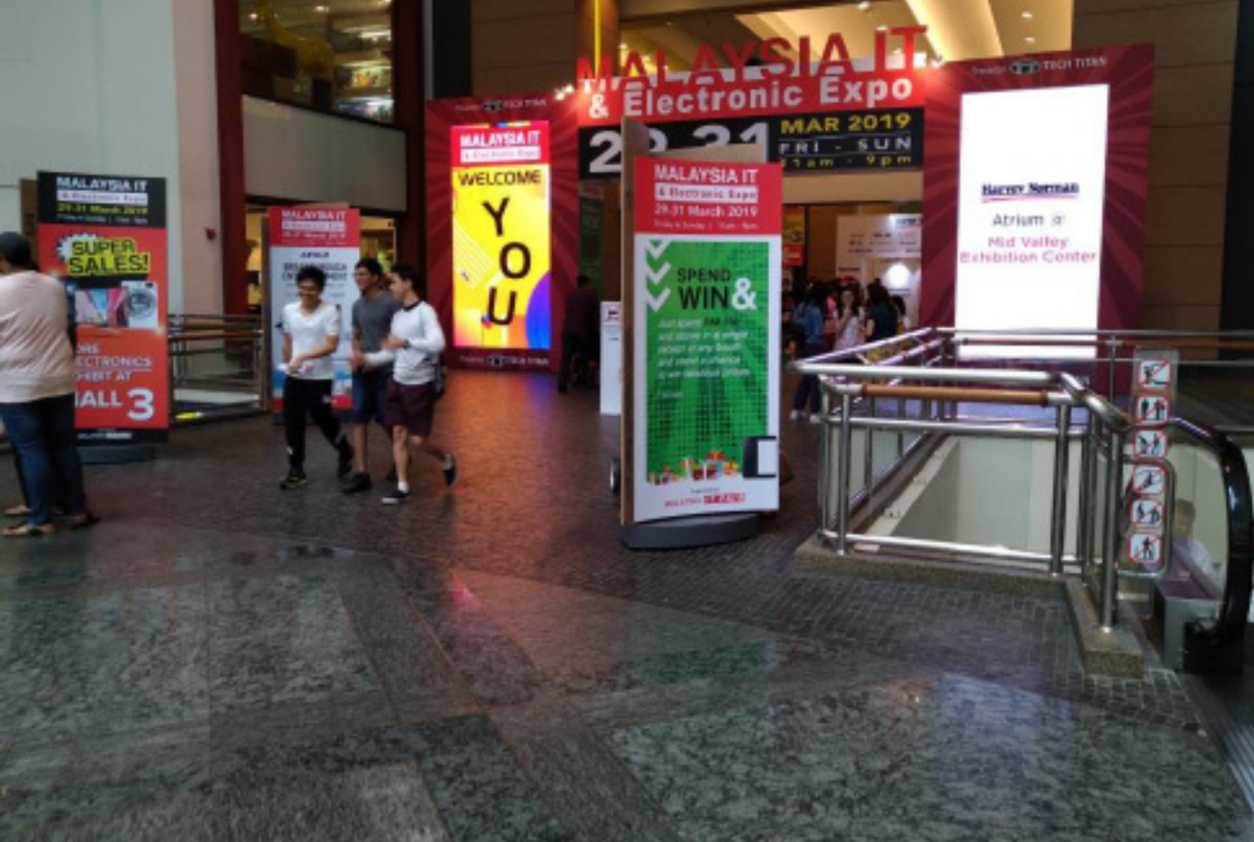Dynamic LED screen installation, enhancing brand visibility and audience interaction