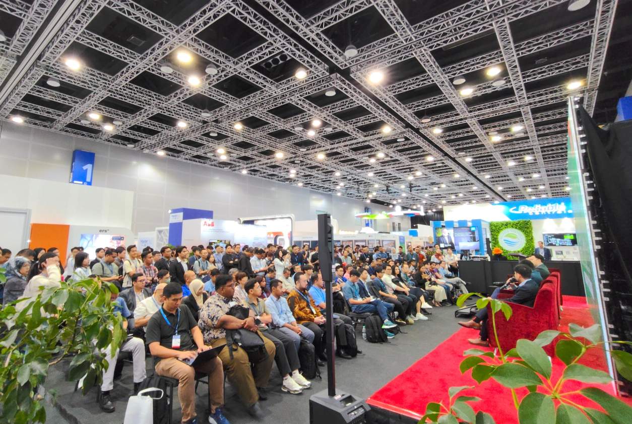 Large-scale LED screen at KLCC featuring colorful visuals for Engineer & Marvex